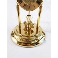 30cm Gold Anniversary Clock With Engraved Dial & Westminster Chime By HALLER image