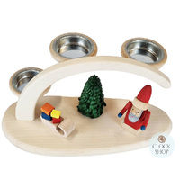 24cm Santa Claus Candle Arch By Seiffener image