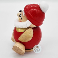 11cm Santa Red & Gold German Incense Burner By Seiffener image