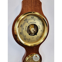71cm Walnut Traditional Weather Station With Barometer, Thermometer & Hygrometer By FISCHER image