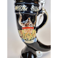 Viking Drinking Horn With Viking Helmet Lid 0.5L By KING image