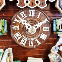 Wood Chopper & Trees 8 Day Mechanical Chalet Cuckoo Clock 30cm By SCHWER image