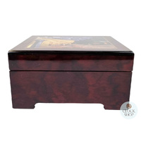 Wooden Musical Jewellery Box - Café Terrace at Night By Van Gogh (Debussy- Clair De Lune) image