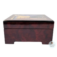 Wooden Musical Jewellery Box - Café Terrace at Night By Van Gogh (Haydn- Children's Symphony) image