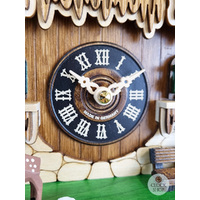 Deer & Bench Battery Chalet Cuckoo Clock 35cm By ENGSTLER image