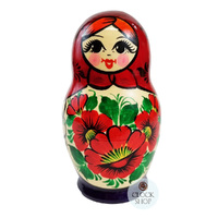 Kirov Russian Dolls- Red Scarf & Purple Dress 15cm (Set Of 7) image