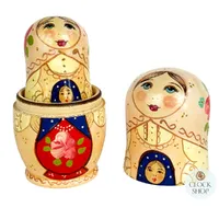 Zagorsk Country Russian Dolls With Doll 11cm (Set Of 5) image