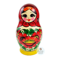 Kirov Russian Dolls- Red Scarf & Yellow Dress 15cm (Set Of 7) image