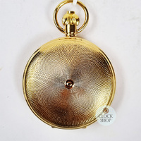 49mm Gold Unisex Mechanical Skeleton Swiss Pocket Watch By CLASSIQUE (Roman) image