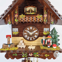 Forest Cabin Battery Chalet Kuckulino With Couple 19cm By TRENKLE image