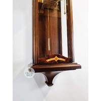 60cm Walnut 8 Day Mechanical Triple Chime Wall Clock By AMS image