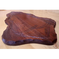 Hand Carved Backboard - Walnut - 38cm image