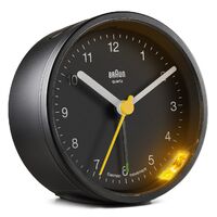 7.5cm Black Analogue Alarm Clock By BRAUN image