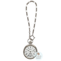 49mm Stainless Steel Unisex Mechanical Pocket Watch With Open Dial By CLASSIQUE (Roman) image