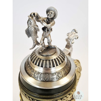 Bass Beer Stein With Fisherman on Lid 0.75L By KING image