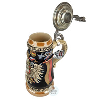 Deutschland Coat Of Arms Monarchy Beer Stein With Eagle On Lid 0.5L By KING image