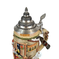 Santa Claus In Sleigh Christmas Beer Stein 0.5L By KING image