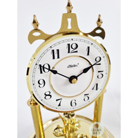 30cm Gold Anniversary Clock With White Embossed Dial By HALLER image