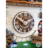 Water Wheel And Dancers On The Side Battery Chalet Cuckoo Clock 25cm By ENGSTLER image