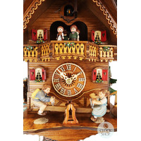 Seesaw 1 Day Mechanical Chalet Cuckoo Clock With Dancers 31cm By SCHNEIDER image