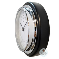 17cm Black Nautical Quartz Clock By FISCHER image