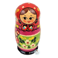 Zagorsk Floral Russian Dolls 11cm (Set Of 5) image