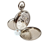 49mm Stainless Steel Unisex Mechanical Skeleton Pocket Watch By CLASSIQUE (Arabic) image