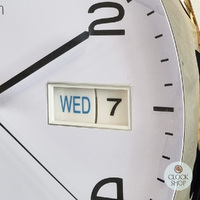 32cm Supervisor White Dial With Date Wall Clock By ACCTIM (Small Blemishes) image