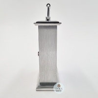 14.5cm Gainsborough Silver Battery Carriage Clock With Alarm By ACCTIM image
