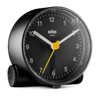 7cm Black Analogue Alarm Clock By BRAUN image