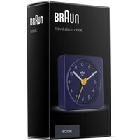 6cm Blue Analogue Travel Alarm Clock By BRAUN image