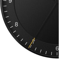 30cm Black Silent Modern Wall Clock By BRAUN image