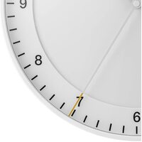 30cm White Silent Modern Wall Clock By BRAUN image