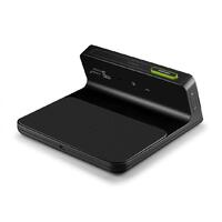 6.5cm Black Digital Alarm Clock with Wireless Charging Dock By BRAUN image