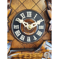 Fox & Grapes Battery Carved Cuckoo Clock 38cm By ENGSTLER image