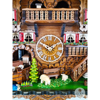 Train in Tunnel Battery Chalet Cuckoo Clock 50cm By ENGSTLER image
