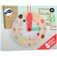 Wooden Time Teaching Clock 18cm image