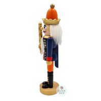 18cm Blue & Orange Soldier Nutcracker image