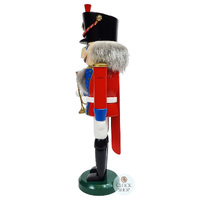 39cm Red & Blue Trumpeter Nutcracker By Seiffener image