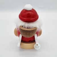12cm Santa On Sleigh German Incense Burner By Seiffener image
