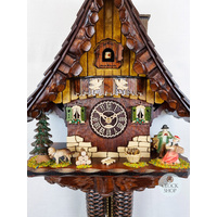 Musical Couple 8 Day Mechanical Chalet Cuckoo Clock 36cm By TRENKLE image