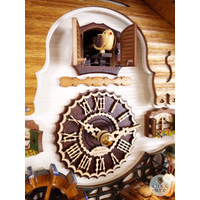 Beer Drinker, Maid & Water Wheel Battery Chalet Cuckoo Clock 30cm By TRENKLE image