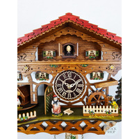 Farming Family Battery Chalet Cuckoo Clock 26cm By TRENKLE image