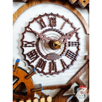 Farmer & Water Wheel Battery Chalet Cuckoo Clock 30cm By TRENKLE image