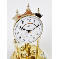 23cm Gold Anniversary Clock With White Dial & Westminster Chime By HALLER image