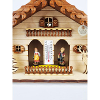 14cm Chalet Weather House Cabin With Deer By TRENKLE image