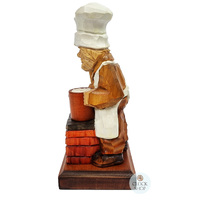 21cm Hand Carved Baker German Incense Burner By Master Carver image