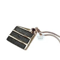 Sterling Silver Black Forest Cake Pendant With Rhodolite Garnet By Daniel Frey (Matt Finish) image