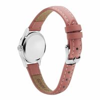 25mm Disney Petite Mickey & Minnie In Love Womens Watch With Pink Leather Band image