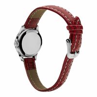 DISNEY Petite Mickey Mouse Watch With Red Croco Leather Band  image